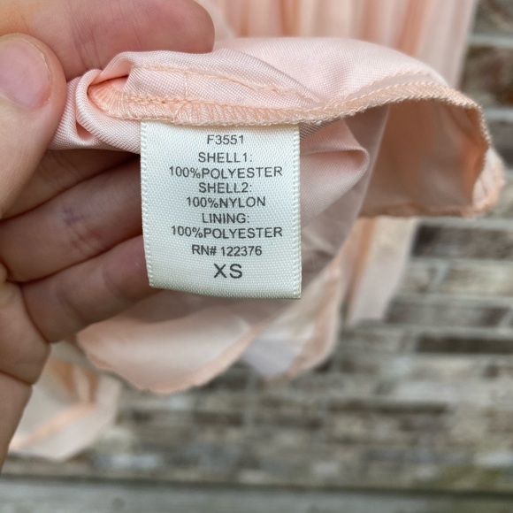 Pastel Ballet Pink & Cream/Peach Lace Balletcore Dress - Picture 9 of 9